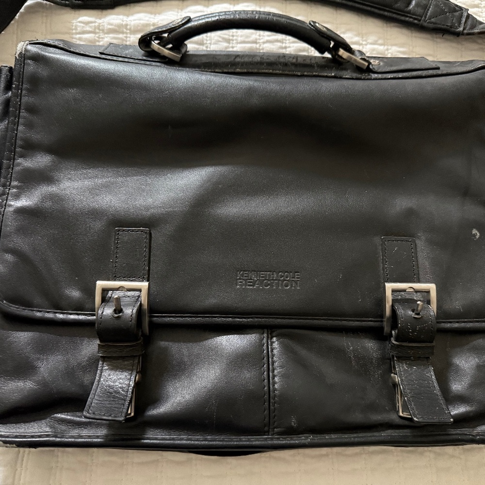 Kenneth Cole Reaction leather briefcase